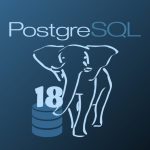 PostgreSQL 18 blog horus solutions logo do banco de dados