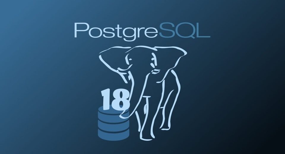 PostgreSQL 18 blog horus solutions logo do banco de dados