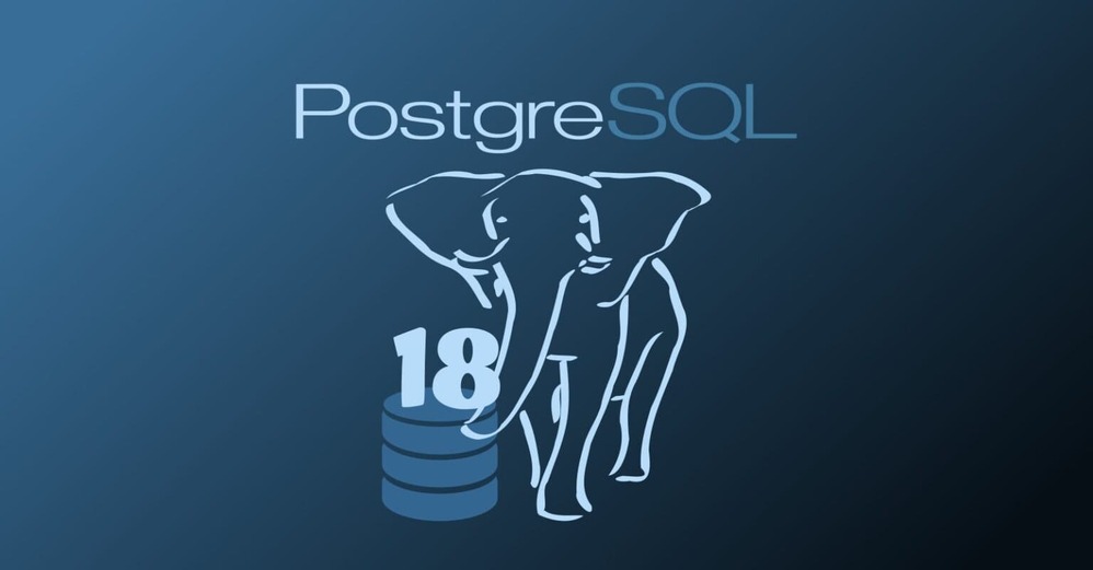 PostgreSQL 18 blog horus solutions logo do banco de dados